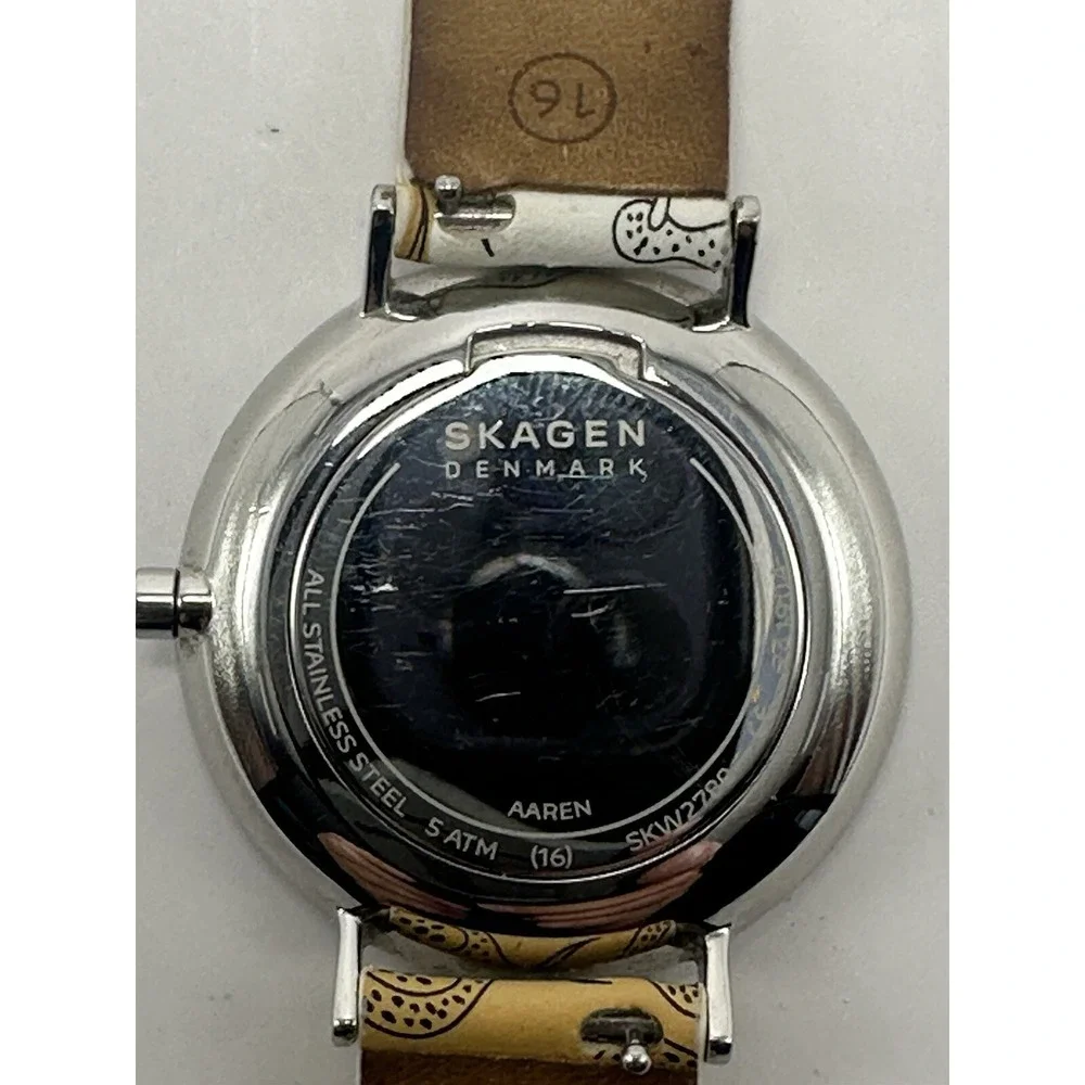 Skagen‎ SKW2780 Aaren Bird Print Ladies Watch New Battery 36MM 7.5